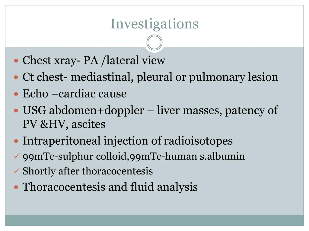 investigations