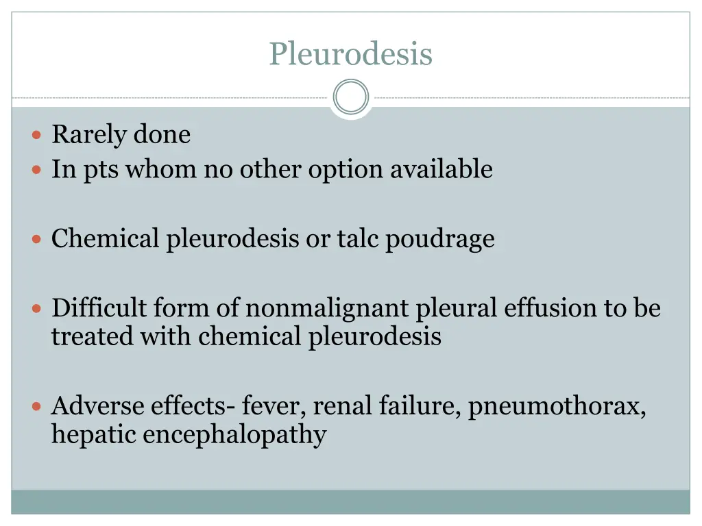 pleurodesis