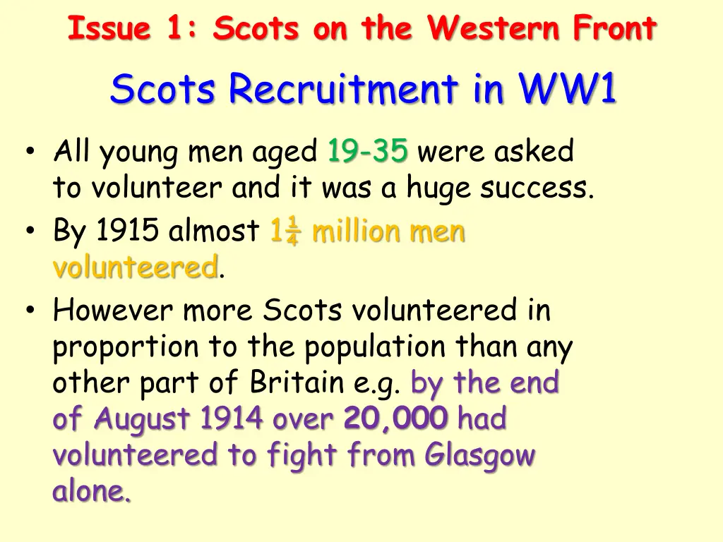 issue 1 scots on the western front 1