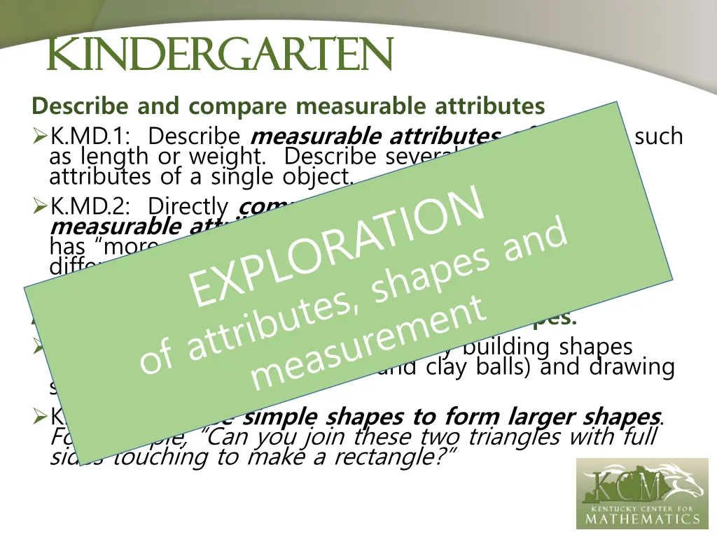 kindergarten kindergarten describe and compare