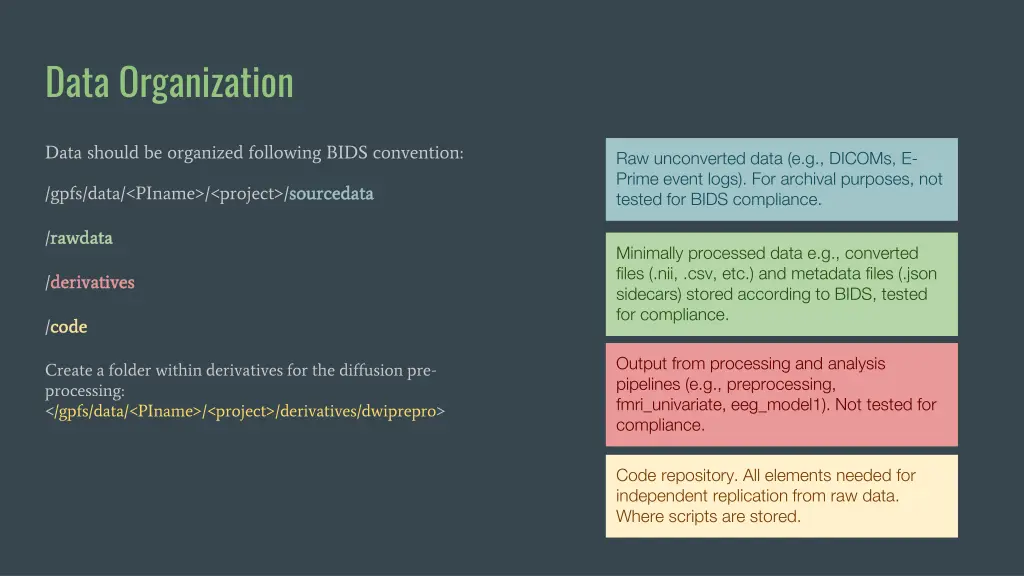 data organization