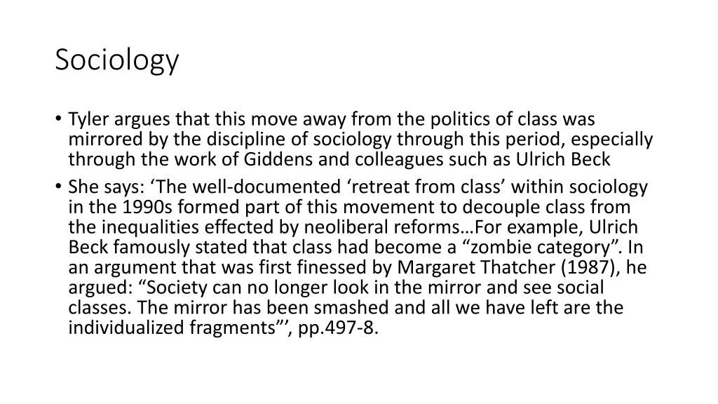 sociology