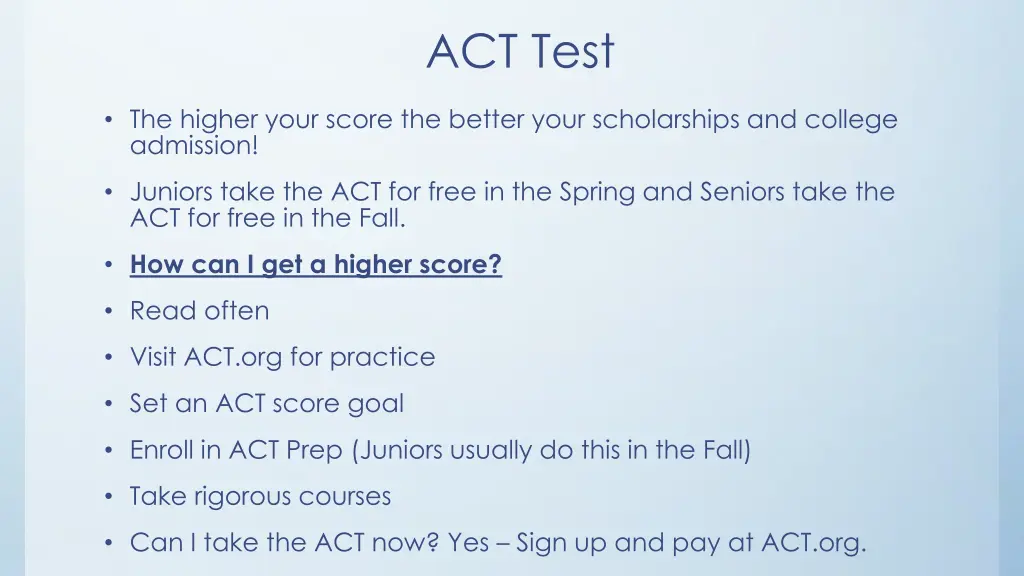act test