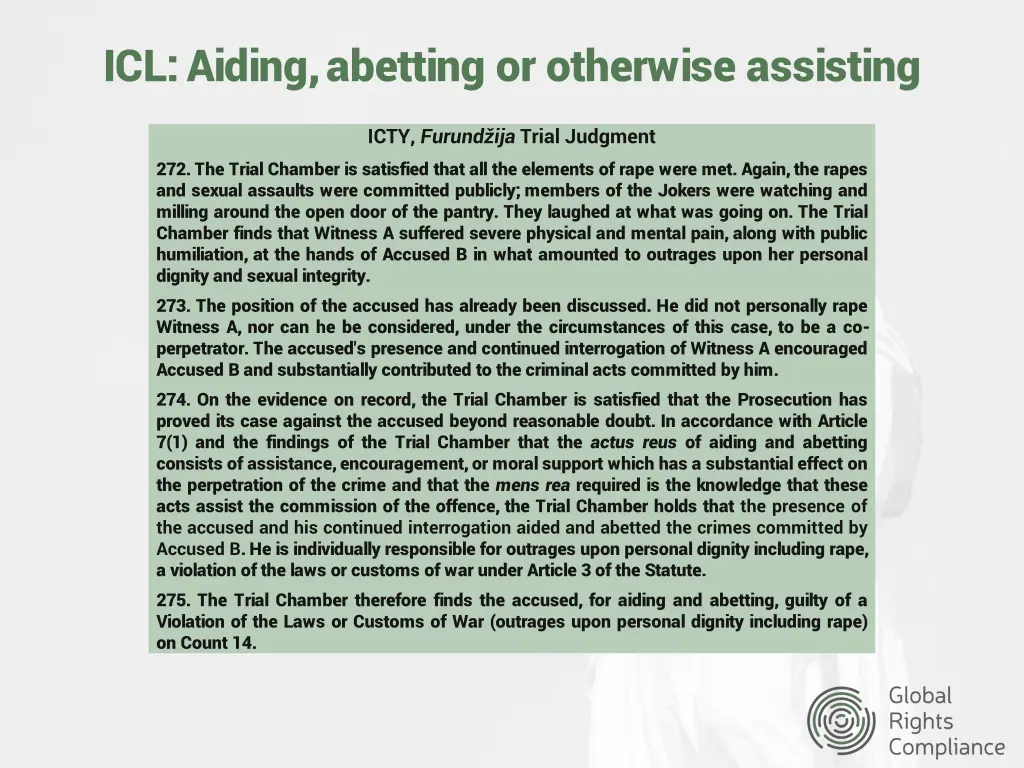 icl aiding abetting or otherwise assisting