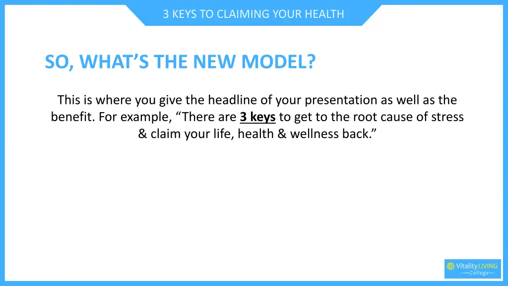 3 keys to claiming your health 1