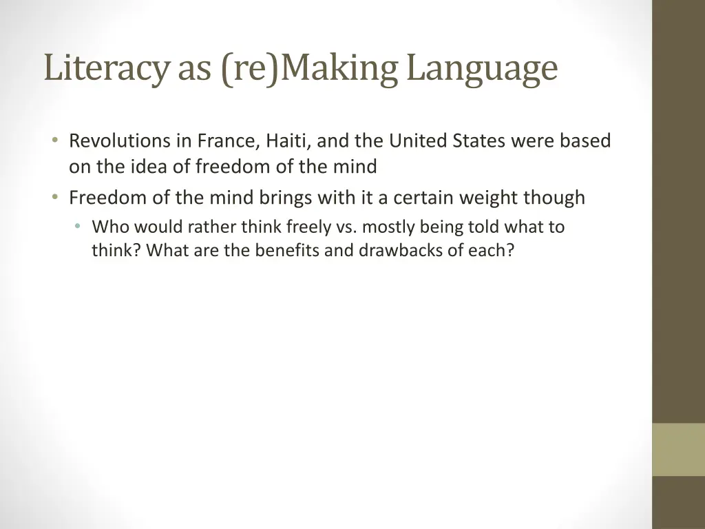 literacy as re making language 1