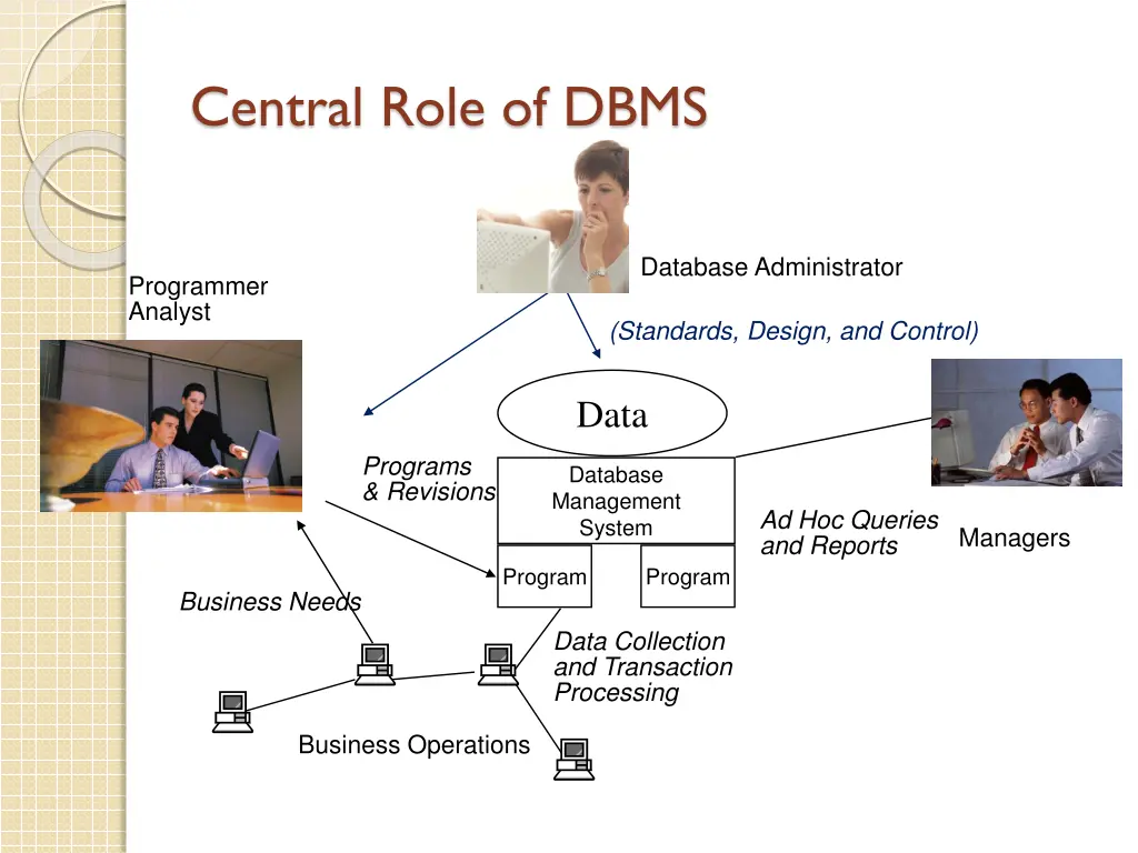 central role of dbms