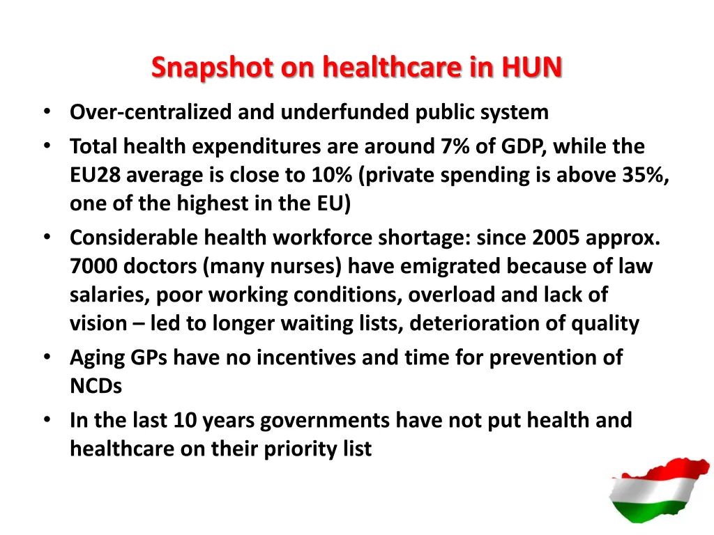 snapshot on healthcare in hun
