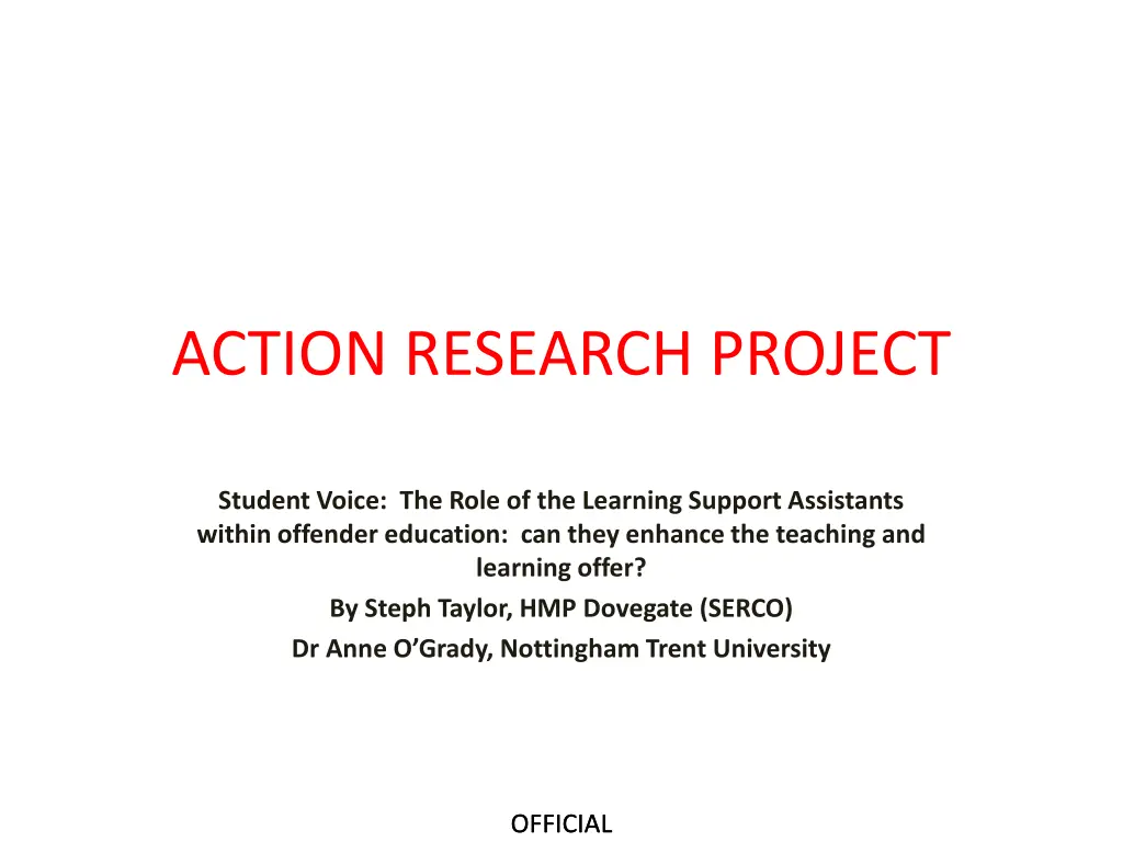 action research project
