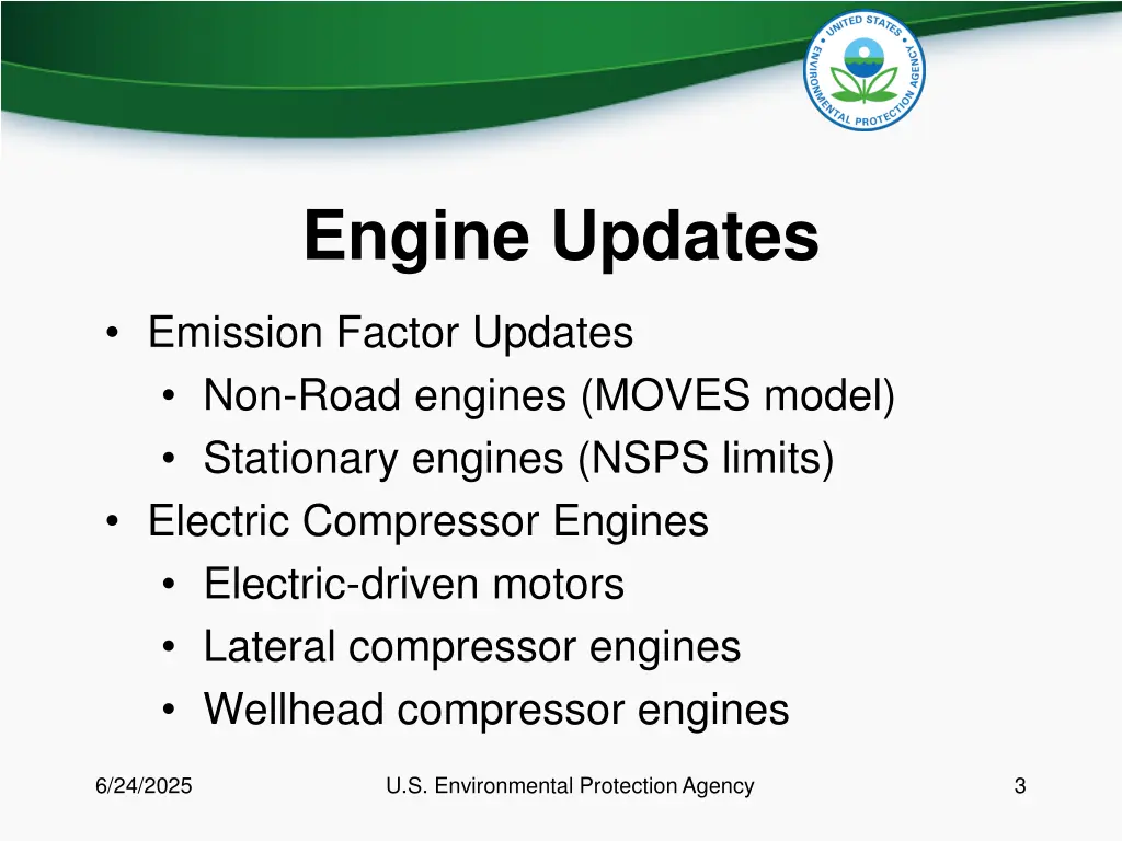 engine updates