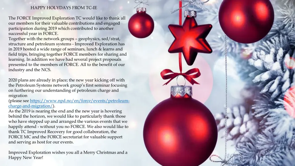 happy holydays from tc ie