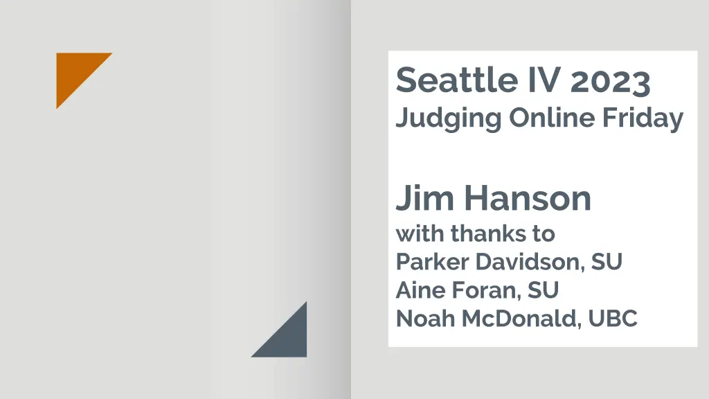 seattle iv 2023 judging online friday