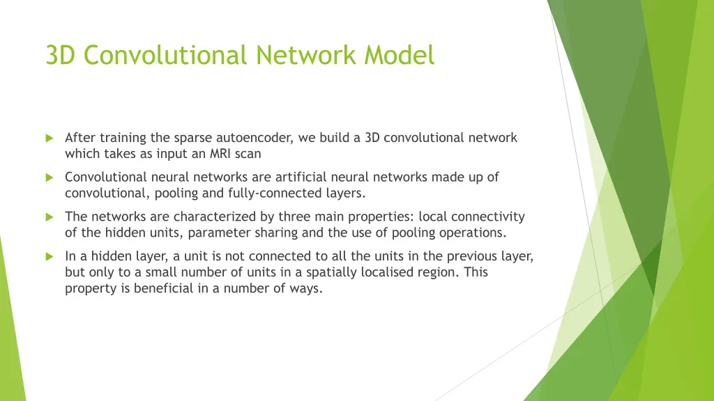 3d convolutional network model