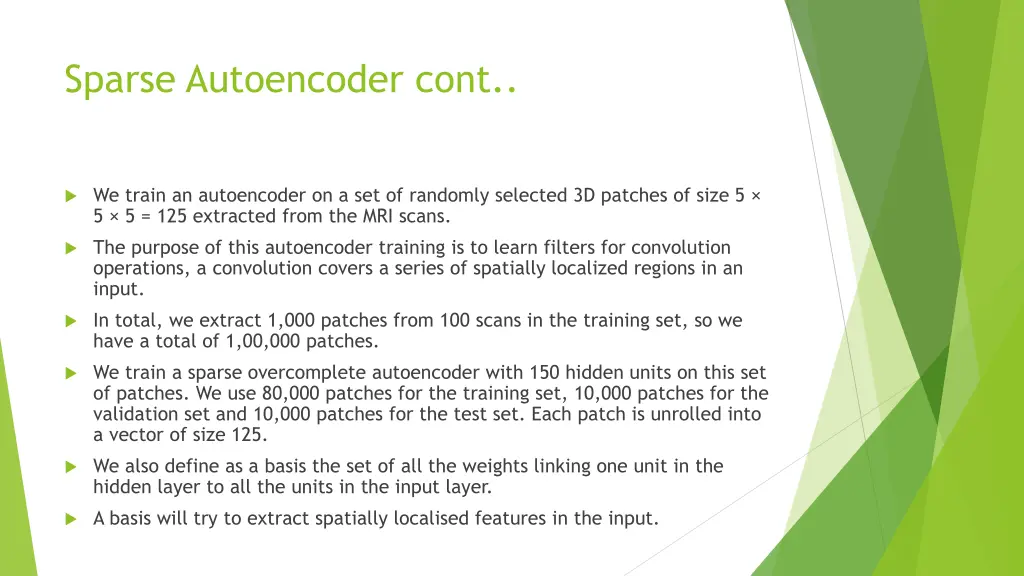 sparse autoencoder cont 3