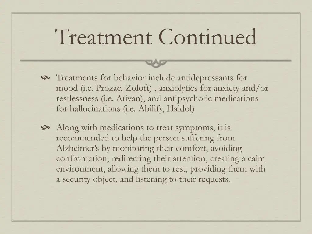 treatment continued