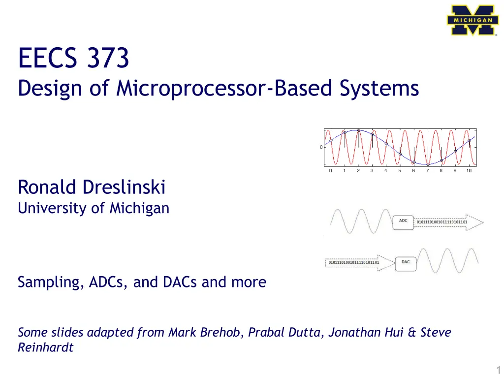 eecs 373 design of microprocessor based systems
