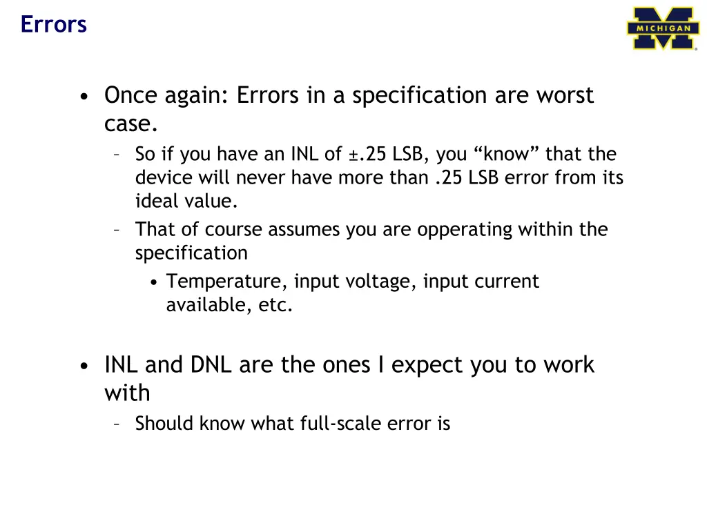errors