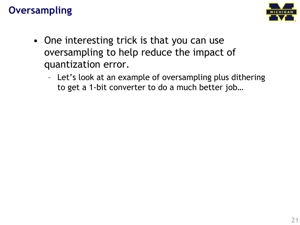 oversampling