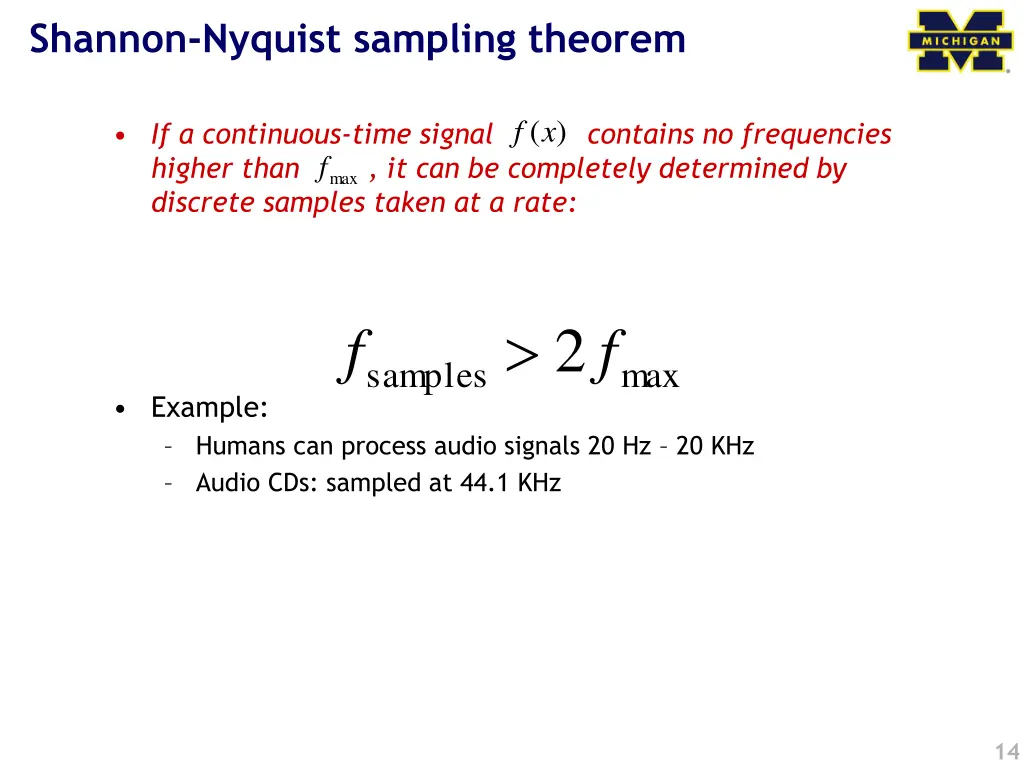 shannon nyquist sampling theorem