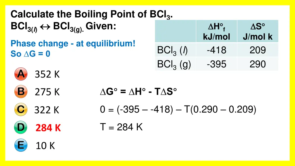 calculate the boiling point 1