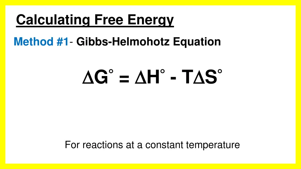calculating free energy