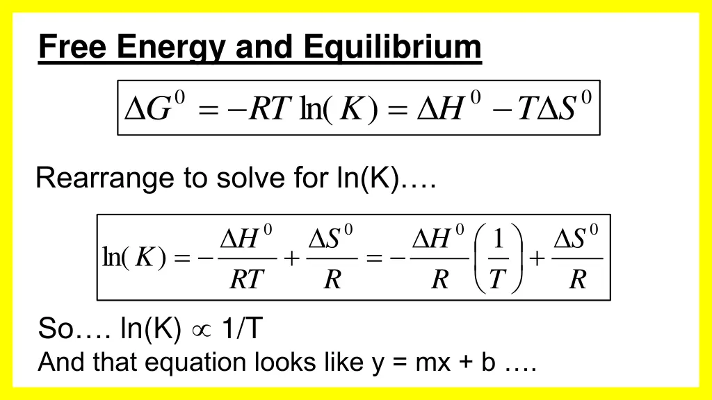 free energy and equilibrium 3