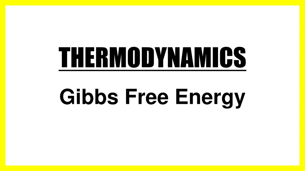 thermodynamics