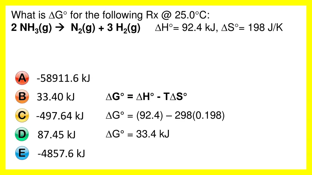 what is g for the following
