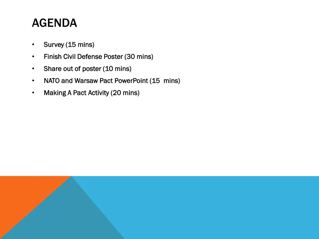 agenda