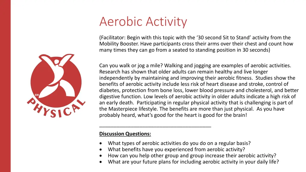 aerobic activity