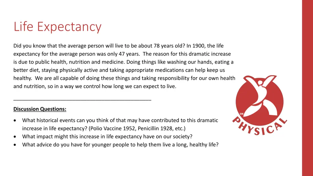 life expectancy