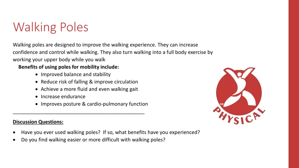 walking poles