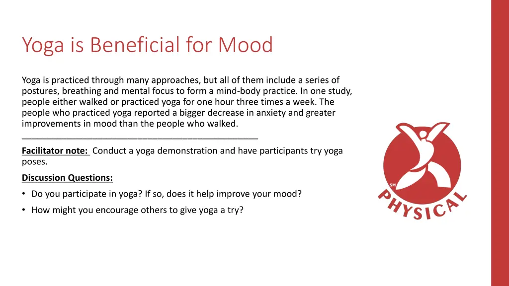 yoga is beneficial for mood