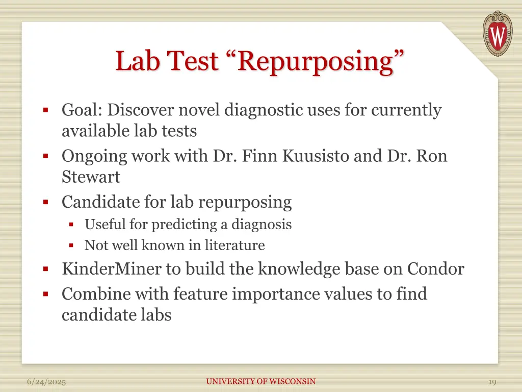 lab test repurposing