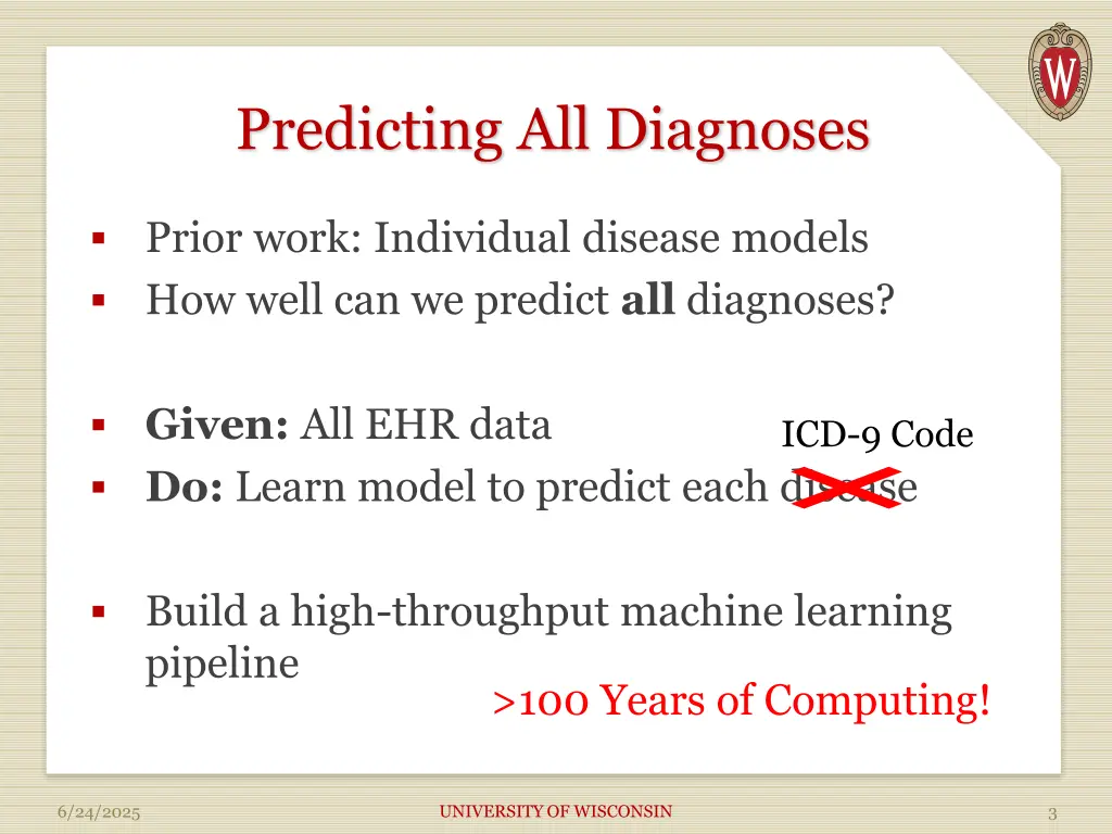 predicting all diagnoses