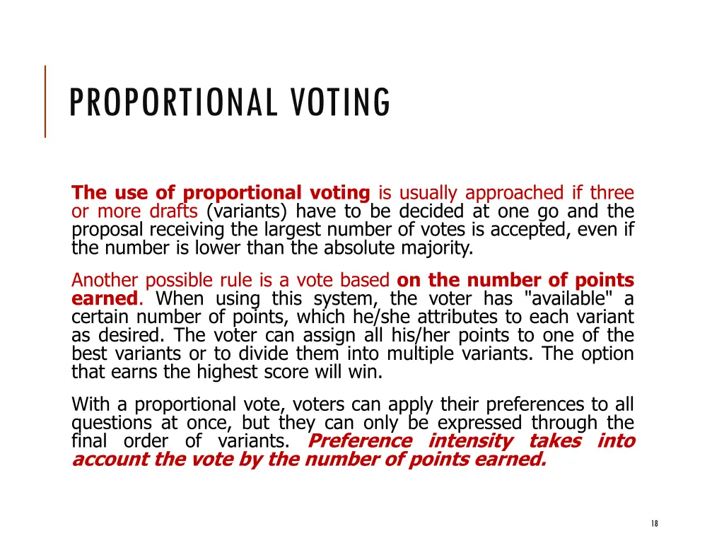 proportional voting