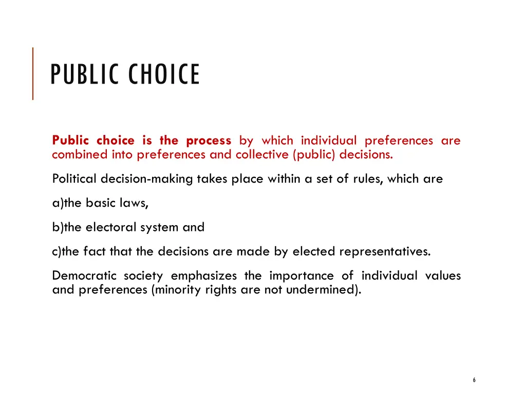 public choice