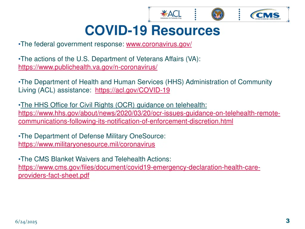 covid 19 resources the federal government