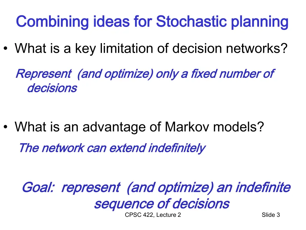combining ideas for stochastic planning combining