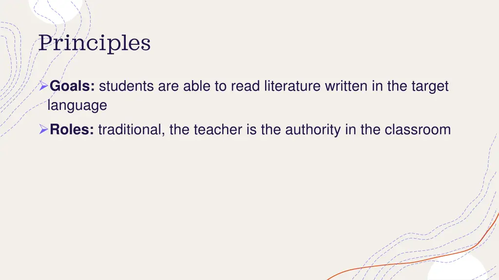 principles