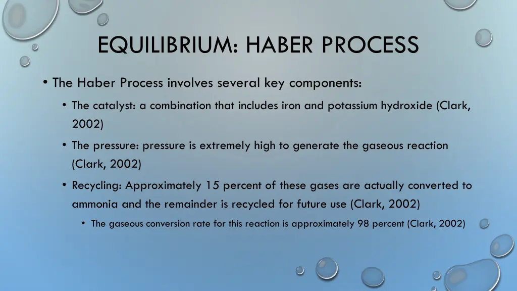 equilibrium haber process 1