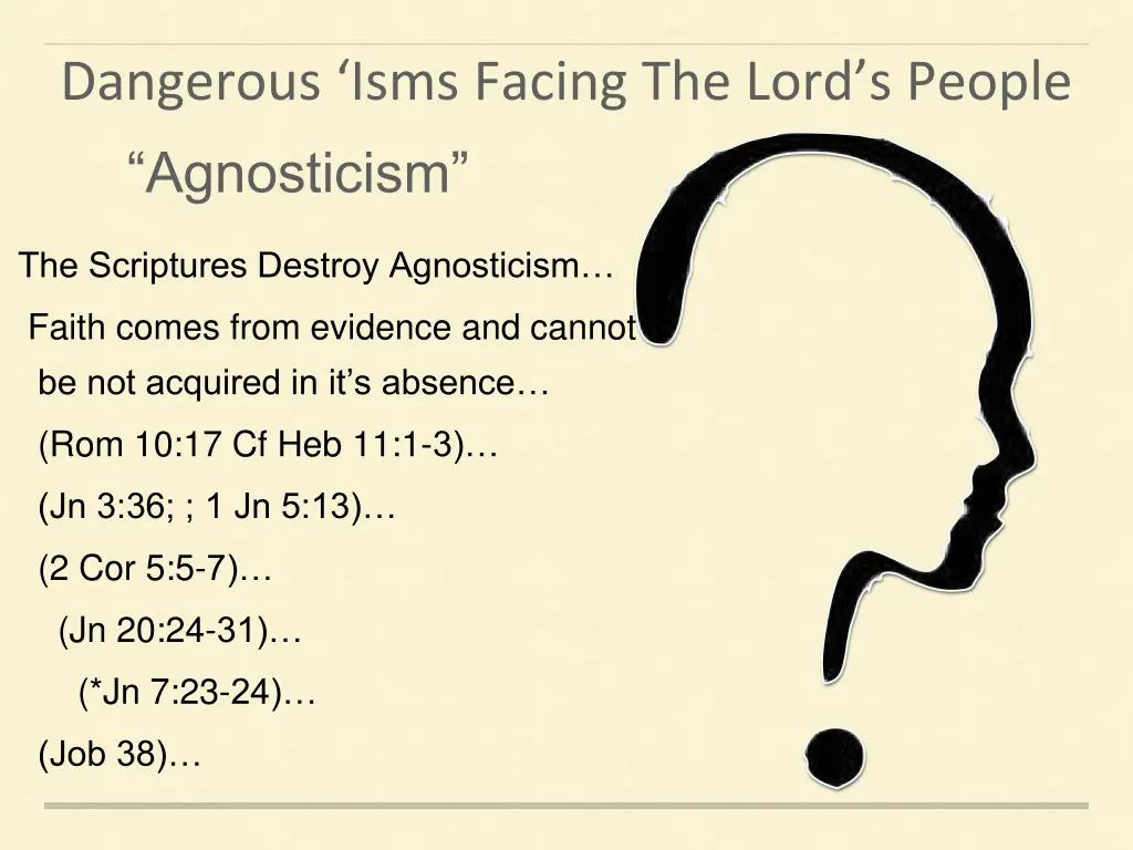 dangerous isms facing the lord s people 15