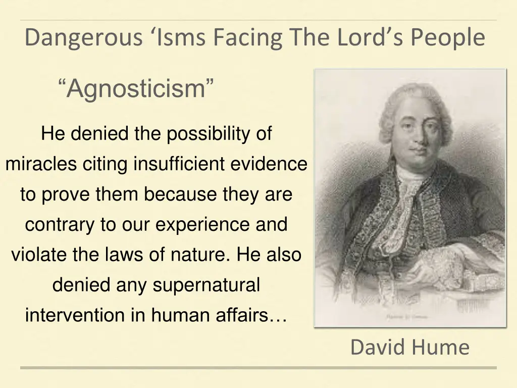 dangerous isms facing the lord s people 7