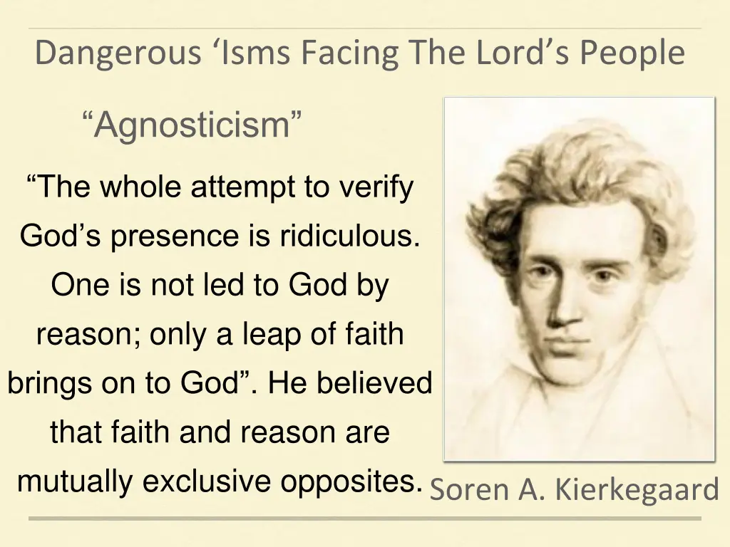 dangerous isms facing the lord s people 9