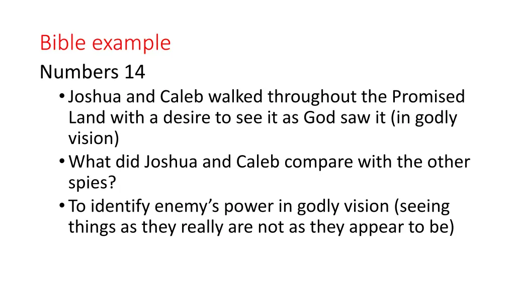 bible example numbers 14 joshua and caleb walked