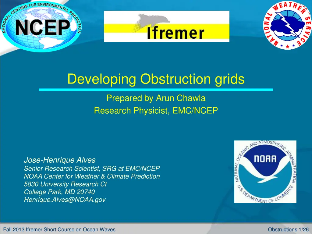 developing obstruction grids
