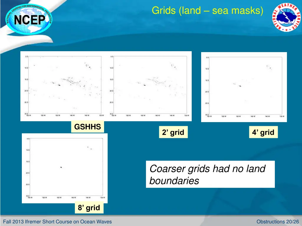 grids land sea masks