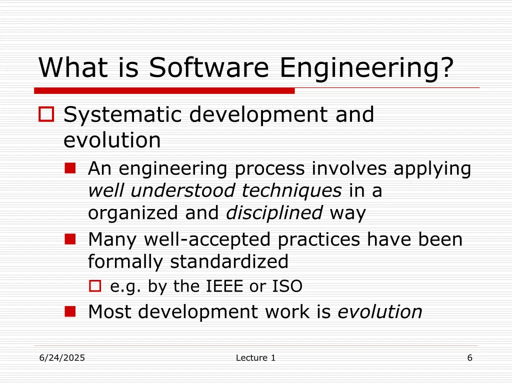 what is software engineering 2
