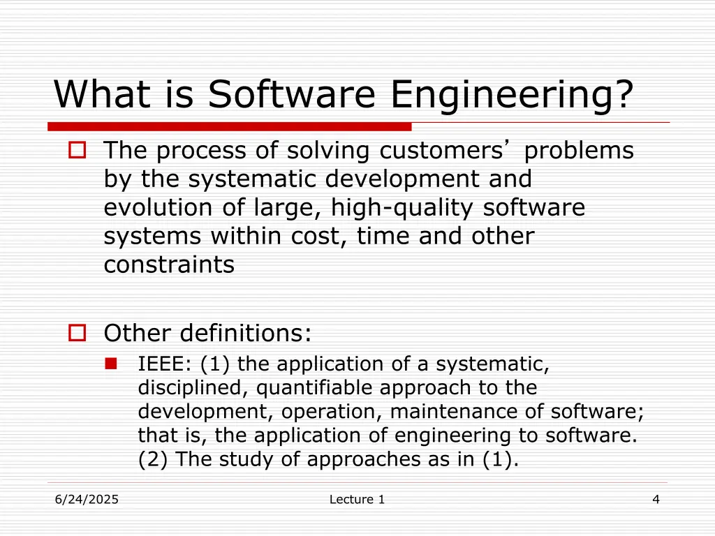 what is software engineering