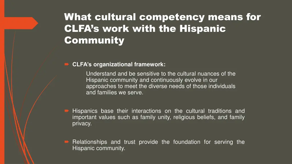 what cultural competency means for clfa s work